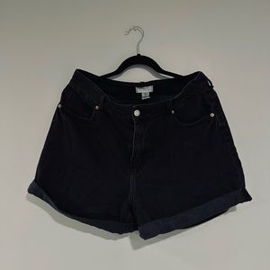 H&M Mom Ultra High Denim Shorts - Black🖤✨